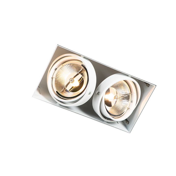 Beépített reflektor fehér GU10 AR111 Trimless 2-lámpás - Oneon