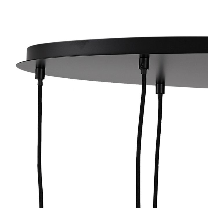 Moderne Hängelampe schwarz mit Rauchglas 9-flammig - Jia