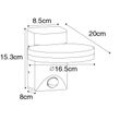 Vonkajšia-nástenná-lampa-čierna-vrátane-LED-IP54-senzor-pohybu---Esmee