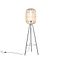 Smart Rustic Floor Lamp Rattan Incl. WiFi A60 - Manila