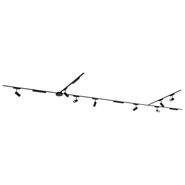 Sistema-di-illuminazione-su-binario-con-8-faretti-e-4-plafoniere-nere-monofase---Magnetic-Gert-Puntua