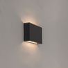 Moderná nástenná lampa čierna - Otan
