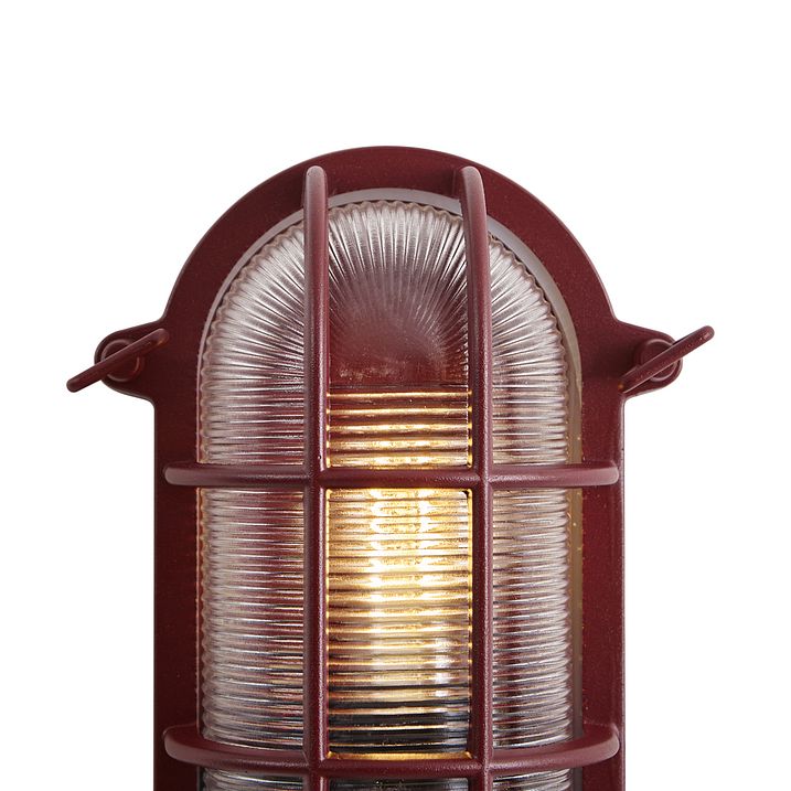 Lampada da parete per esterni rosso scuro IP44 - Noutica