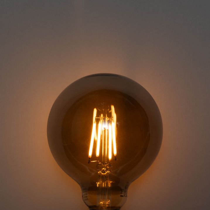 E27 LED žarnica z možnostjo zatemnitve v 3 korakih, dimljena G95 4W 200 lm 1900K