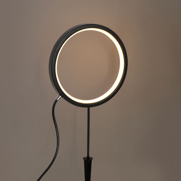 Set od 2 crna spoljna svetla sa šiljkom 50cm uključujući punjivu LED i solarnu IP65 - Adalind