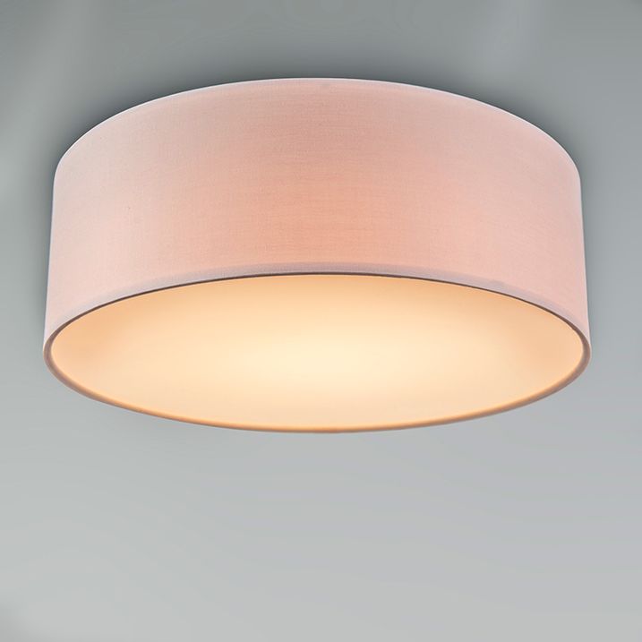 Deckenleuchte hellrosa 30 cm inkl. LED - Drum LED