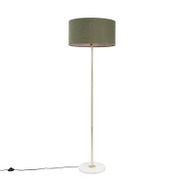 Lampadaire-en-laiton-avec-abat-jour-vert-50-cm---Kaso