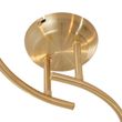Moderne-plafondlamp-messing-met-amber-glas-4-lichts---Alanis