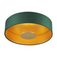 Lámpara-de-techo-moderna-de-terciopelo-verde-con-LED-regulable-en-3-pasos---Bredow