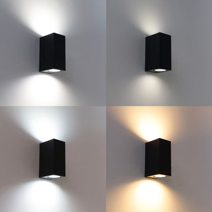 Lampada da parete intelligente grigio scuro IP44 incl. 2 WiFi GU10 - Baleno