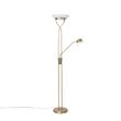 Lampă-de-podea-bronz-incl.-LED-și-dimmer-cu-lampă-de-citit---Empoli