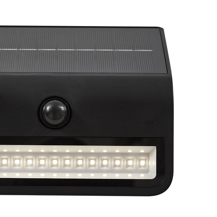 Vanjska zidna lampa crna uklj. LED IP54 sa senzorom pokreta solarna - Floody
