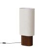 Japandi-golvlampa-valnötsträ-med-tygskärm-70-cm---Lamel