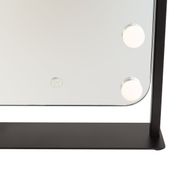 Black-40cm-Table-Mirror-with-LED-and-Touch-Dimmer-12-Light---Hollywood