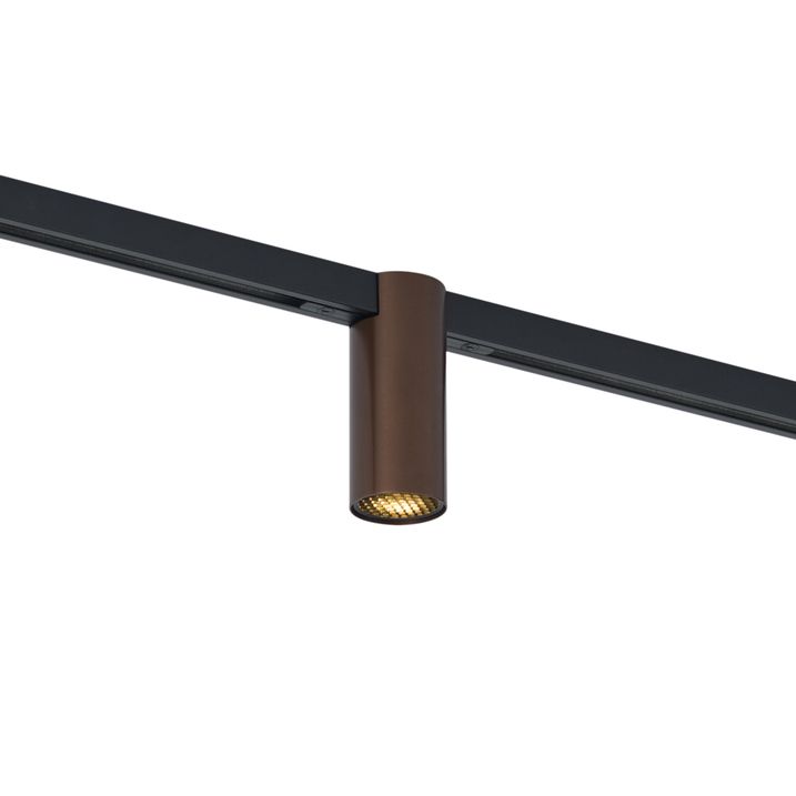 Moderner Strahler Dunkelbronze für Schienensystem 1-phasig GU10 35mm - Slimline Nubee Honey