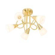 Classic-Ceiling-Light-Gold-with-Opal-Glass-5-Light---Inez