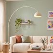 Moderne-booglamp-beige-met-marmeren-voet---XXL