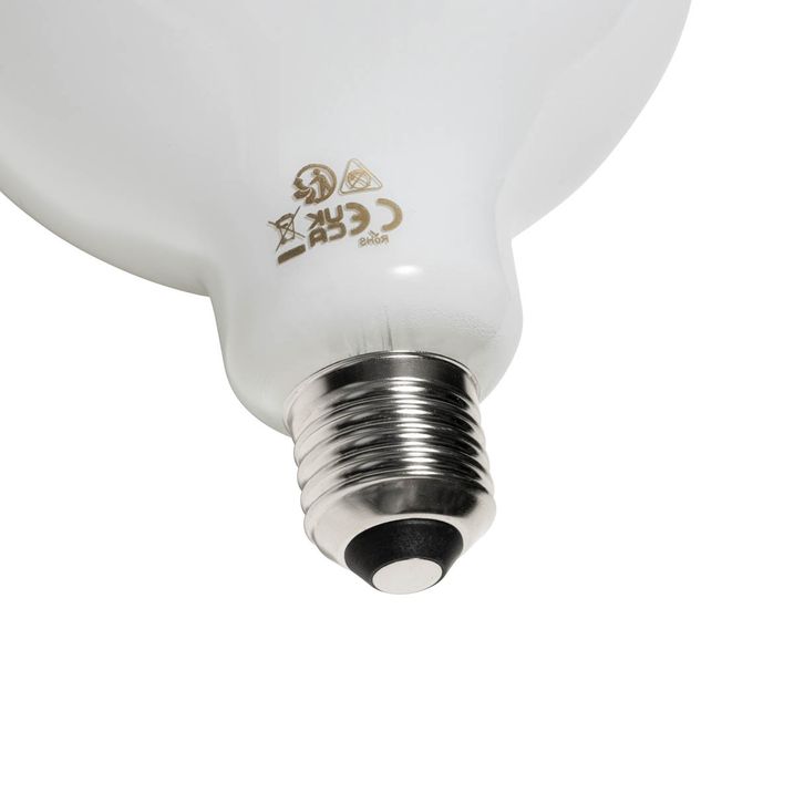 Λαμπτήρας LED E27 με δυνατότητα ρύθμισης έντασης φωτισμού, οπάλ γυαλί G125, 5W, 450lm, 2200K