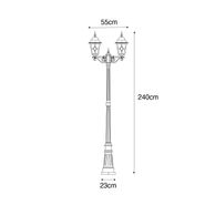 Vintage-vanjska-lampa-fenjer-antikni-zlato-240-cm-2-svjetla---Antigua