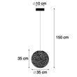 Visilica-u-seoskom-stilu-bijela-sfera-35cm---Corda