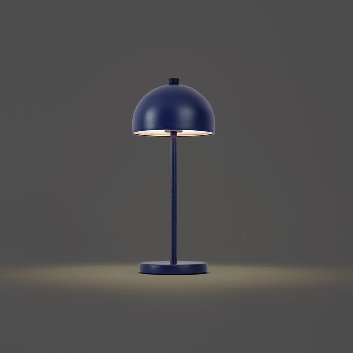 Stona lampa plava uklj. LED IP54 punjiva sa stanicom za punjenje - Squirrel