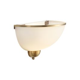 Klassieke-wandlamp-brons-met-opaal-glas---Katarina