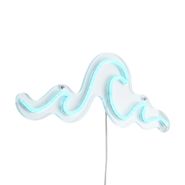 Lampada-da-parete-al-neon-blu-con-LED---Wave