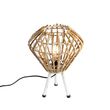 Lampe-de-table-rustique-trépied-en-bambou-avec-blanc---Canna-Diamond