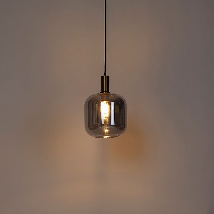 Design lógólámpa fekete és arany füstüveggel - Zuzanna