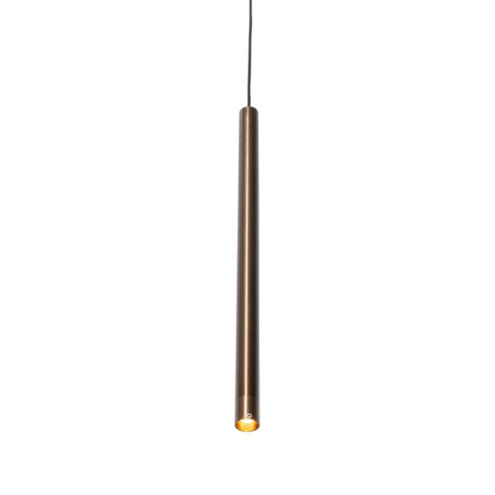 Moderna viseća lampa tamno bronzane boje za jednofazni šinski sistem - Iconic Frini