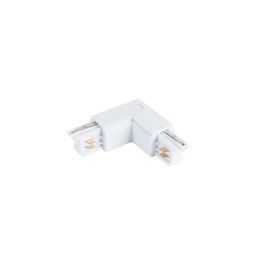 L-Verbinder für 3-phasiges Schienensystem rechts weiß