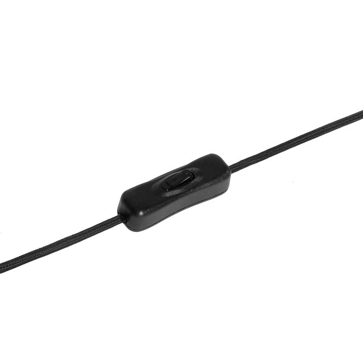 Candeeiro de mesa moderno preto com vidro fumê - Stavelot