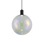 Lampă-suspendată-de-design-neagră-cu-sticlă-curcubeu-35cm---Mallon