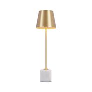 Lámpara-de-mesa-moderna-dorada-de-37-cm-con-LED,-regulable,-IP54-y-recargable---Topi