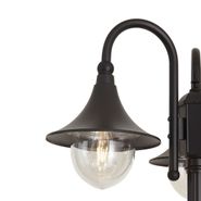 Klasická-venkovní-lucerna-černá-200-cm-3-světla-IP44---Daphne
