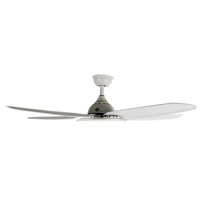 Stropní ventilátor bílý 130 cm vč. LED stmívatelný s dálkovým ovládáním - Vifte