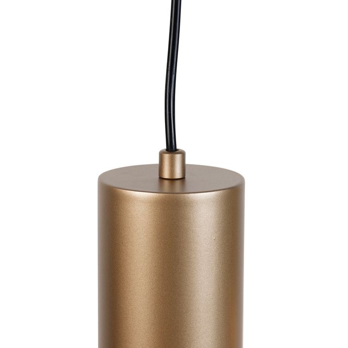 Moderne hanglamp zwart met taupe en beige 4-lichts - Stream