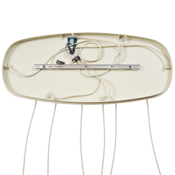 Candeeiro suspenso escandinavo creme 6 luzes - Biles