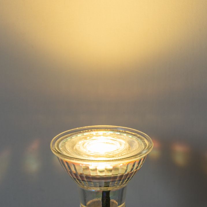 Set van 5 GU10 50mm dimbare ledlampen helder 4,5W 365 lm 2700K