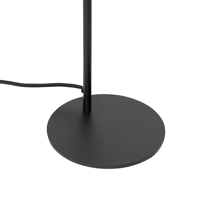 Лампа настільна промислова чорна з золотом - Kayden