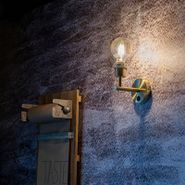 Moderne-wandlamp-goud-1-lichts-met-schakelaar---Combi