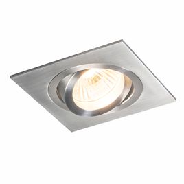 Modern Recessed Spotlight Steel Tiltable GU10 50mm - Lock 1
