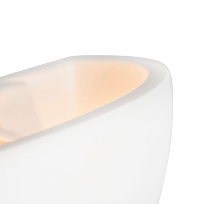 Moderna Sienas Lampa Balta Ģipša Pusloka - Britt