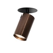 Set-med-6-moderna-infällda-spotlights-mörkbrons-GU10-50mm---Chels