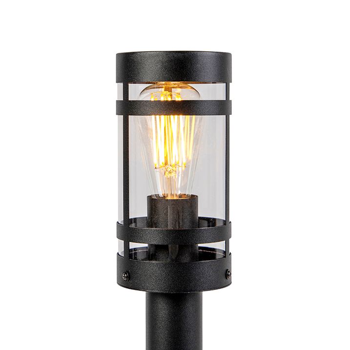 Moderni lauko lempa juoda 80 cm IP44 - Blizgesys