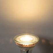 Комплет-од-5-GU10-50mm-затемнувачки-LED-светилки-во-Келвин,-проѕирни-4.9W-400-lm-2200-3000K