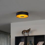 Moderna-griestu-lampa-melns-samts-ar-LED-3-pakāpju-regulējamu-spilgtumu---Bredow