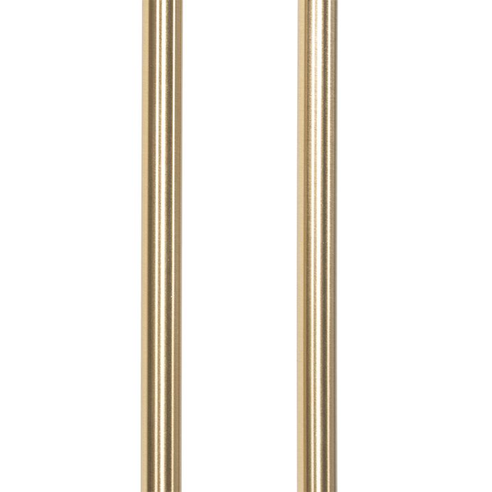 Lampadaire moderne doré avec bras de lecture avec LED et variateur - Divo