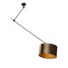Ripatslamp must pronksist sametvarjundiga 35cm - Blitz