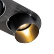 Spot-encastré-arrondi-métal-canon-de-fusil-GU10-70-mm-inclinable-2-lumières---Installa
